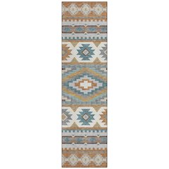 Machine Washable Indoor/Outdoor Chantille ACN2539 Orange 2'3" x 7'6" Runner Rug