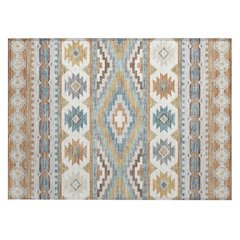 Machine Washable Indoor/Outdoor Chantille ACN2539 Orange 1'8" x 2'6" Rug