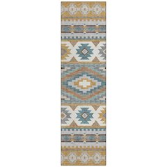 Machine Washable Indoor/Outdoor Chantille ACN2539 Gold 2'3" x 7'6" Runner Rug
