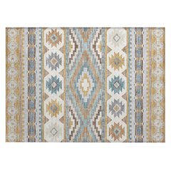 Machine Washable Indoor/Outdoor Chantille ACN2539 Gold 1'8" x 2'6" Rug