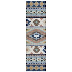 Machine Washable Indoor/Outdoor Chantille ACN2539 Blue 2'3" x 7'6" Runner Rug