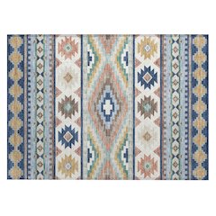 Machine Washable Indoor/Outdoor Chantille ACN2539 Blue 1'8" x 2'6" Rug