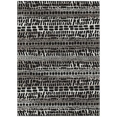 Machine Washable Indoor/Outdoor Chantille ACN2540 Black 2'6" x 3'10" Rug