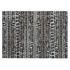Machine Washable Indoor/Outdoor Chantille ACN2540 Black 1'8" x 2'6" Rug