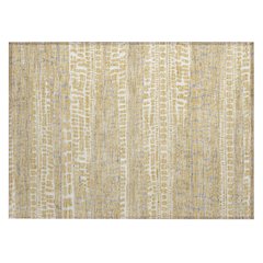 Machine Washable Indoor/Outdoor Chantille ACN2540 Gold 1'8" x 2'6" Rug