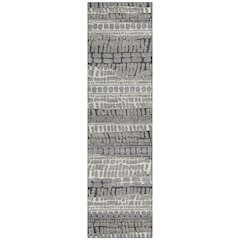 Machine Washable Indoor/Outdoor Chantille ACN2540 Gray 2'3" x 7'6" Runner Rug