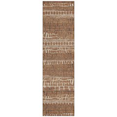 Machine Washable Indoor/Outdoor Chantille ACN2540 Orange 2'3" x 7'6" Runner Rug
