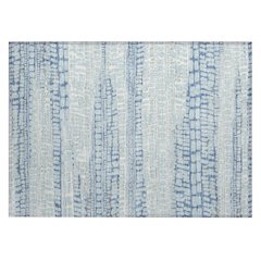 Machine Washable Indoor/Outdoor Chantille ACN2540 Blue 1'8" x 2'6" Rug