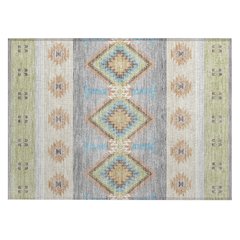 Machine Washable Indoor/Outdoor Chantille ACN2541 Green 1'8" x 2'6" Rug