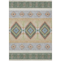 Machine Washable Indoor/Outdoor Chantille ACN2541 Green 2'6" x 3'10" Rug