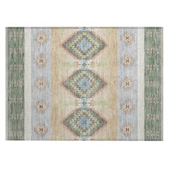 Machine Washable Indoor/Outdoor Chantille ACN2541 Green 1'8" x 2'6" Rug