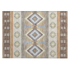 Machine Washable Indoor/Outdoor Chantille ACN2541 Brown 1'8" x 2'6" Rug