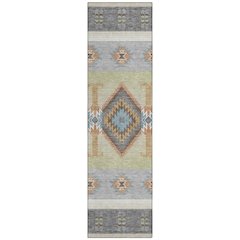 Machine Washable Indoor/Outdoor Chantille ACN2541 Gray 2'3" x 7'6" Runner Rug