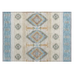 Machine Washable Indoor/Outdoor Chantille ACN2541 Teal 1'8" x 2'6" Rug