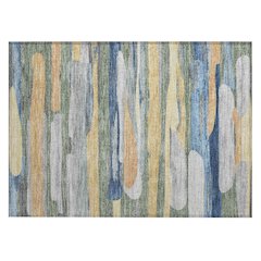 Machine Washable Indoor/Outdoor Chantille ACN2542 Green 1'8" x 2'6" Rug
