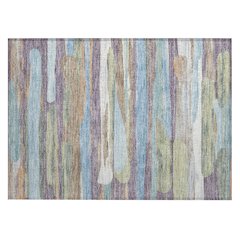 Machine Washable Indoor/Outdoor Chantille ACN2542 Purple 1'8" x 2'6" Rug