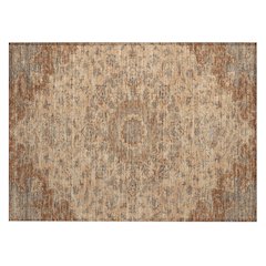 Machine Washable Indoor/Outdoor Chantille ACN2543 Orange 1'8" x 2'6" Rug