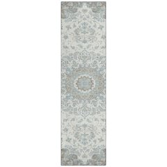 Machine Washable Indoor/Outdoor Chantille ACN2543 Ivory 2'3" x 7'6" Runner Rug