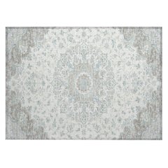Machine Washable Indoor/Outdoor Chantille ACN2543 Ivory 1'8" x 2'6" Rug