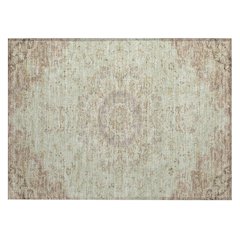 Machine Washable Indoor/Outdoor Chantille ACN2543 Green 1'8" x 2'6" Rug