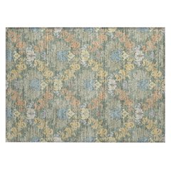Machine Washable Indoor/Outdoor Chantille ACN2544 Green 1'8" x 2'6" Rug