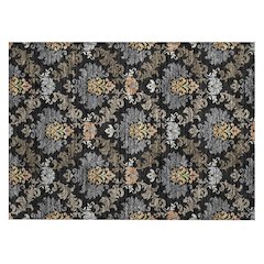 Machine Washable Indoor/Outdoor Chantille ACN2544 Black 1'8" x 2'6" Rug