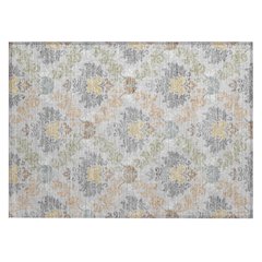 Machine Washable Indoor/Outdoor Chantille ACN2544 Gray 1'8" x 2'6" Rug