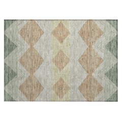 Machine Washable Indoor/Outdoor Chantille ACN2545 Green 1'8" x 2'6" Rug