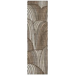 Machine Washable Indoor/Outdoor Chantille ACN2546 Brown 2'3" x 7'6" Runner Rug