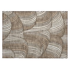 Machine Washable Indoor/Outdoor Chantille ACN2546 Brown 1'8" x 2'6" Rug
