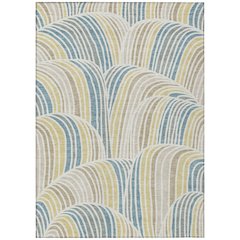 Machine Washable Indoor/Outdoor Chantille ACN2546 Ivory 2'6" x 3'10" Rug