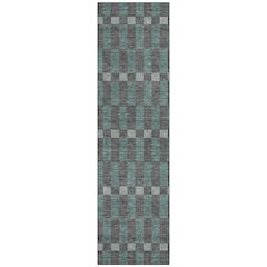 Machine Washable Indoor/Outdoor Chantille ACN2547 Gray 2'3" x 7'6" Runner Rug