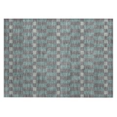 Machine Washable Indoor/Outdoor Chantille ACN2547 Gray 1'8" x 2'6" Rug