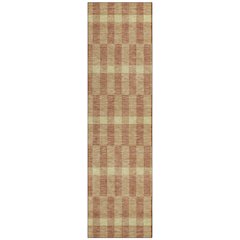Machine Washable Indoor/Outdoor Chantille ACN2547 Gold 2'3" x 7'6" Runner Rug