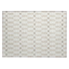 Machine Washable Indoor/Outdoor Chantille ACN2547 Ivory 1'8" x 2'6" Rug