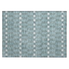 Machine Washable Indoor/Outdoor Chantille ACN2547 Teal 1'8" x 2'6" Rug