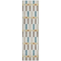 Machine Washable Indoor/Outdoor Chantille ACN2548 Ivory 2'3" x 7'6" Runner Rug