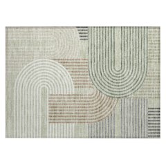 Machine Washable Indoor/Outdoor Chantille ACN2549 Green 1'8" x 2'6" Rug