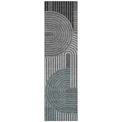 Machine Washable Indoor/Outdoor Chantille ACN2549 Gray 2'3" x 7'6" Runner Rug