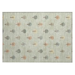 Machine Washable Indoor/Outdoor Chantille ACN2550 Green 1'8" x 2'6" Rug