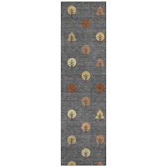 Machine Washable Indoor/Outdoor Chantille ACN2550 Gray 2'3" x 7'6" Runner Rug