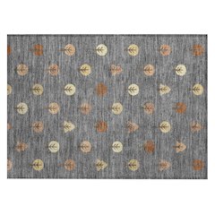 Machine Washable Indoor/Outdoor Chantille ACN2550 Gray 1'8" x 2'6" Rug