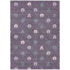Machine Washable Indoor/Outdoor Chantille ACN2550 Purple 2'6" x 3'10" Rug