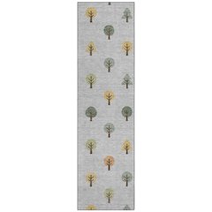 Machine Washable Indoor/Outdoor Chantille ACN2550 Gray 2'3" x 7'6" Runner Rug