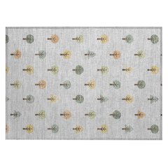 Machine Washable Indoor/Outdoor Chantille ACN2550 Gray 1'8" x 2'6" Rug