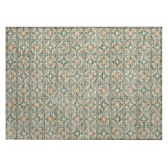 Machine Washable Indoor/Outdoor Chantille ACN2552 Green 1'8" x 2'6" Rug