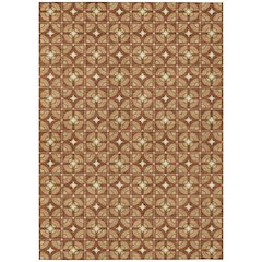 Machine Washable Indoor/Outdoor Chantille ACN2552 Orange 2'6" x 3'10" Rug
