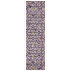 Machine Washable Indoor/Outdoor Chantille ACN2552 Purple 2'3" x 7'6" Runner Rug