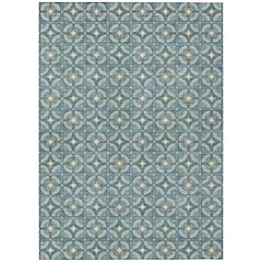 Machine Washable Indoor/Outdoor Chantille ACN2552 Teal 2'6" x 3'10" Rug