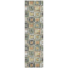 Machine Washable Indoor/Outdoor Chantille ACN2553 Green 2'3" x 7'6" Runner Rug